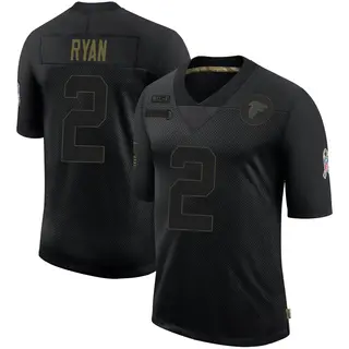 Matt Ryan Herren American Football Trikot #2 Atlanta Falcons Rugby Jersey T-Shirt Wettkampfbekleidung American Football Sportswear